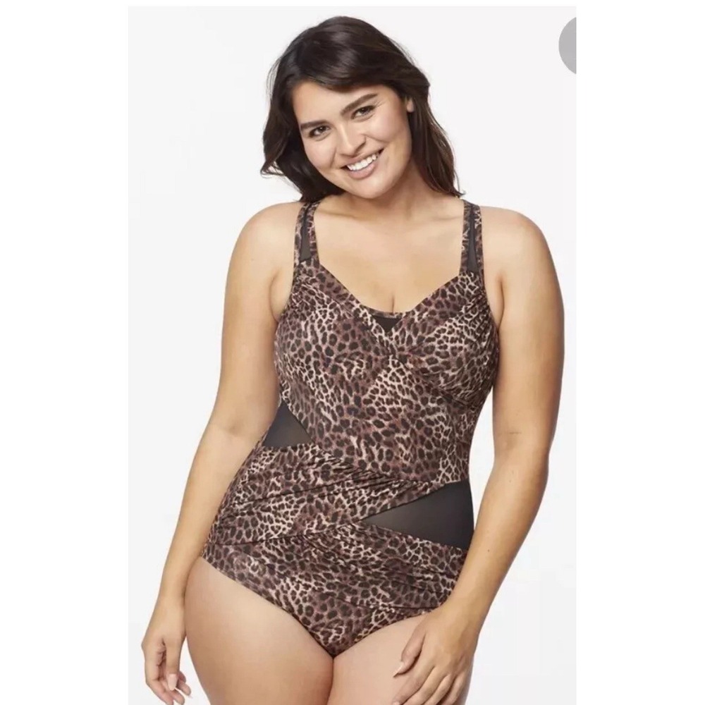 RUBY RIBBON PALM BEACH ONE PIECE SWIM WEAR #1902 NEW! Size 22